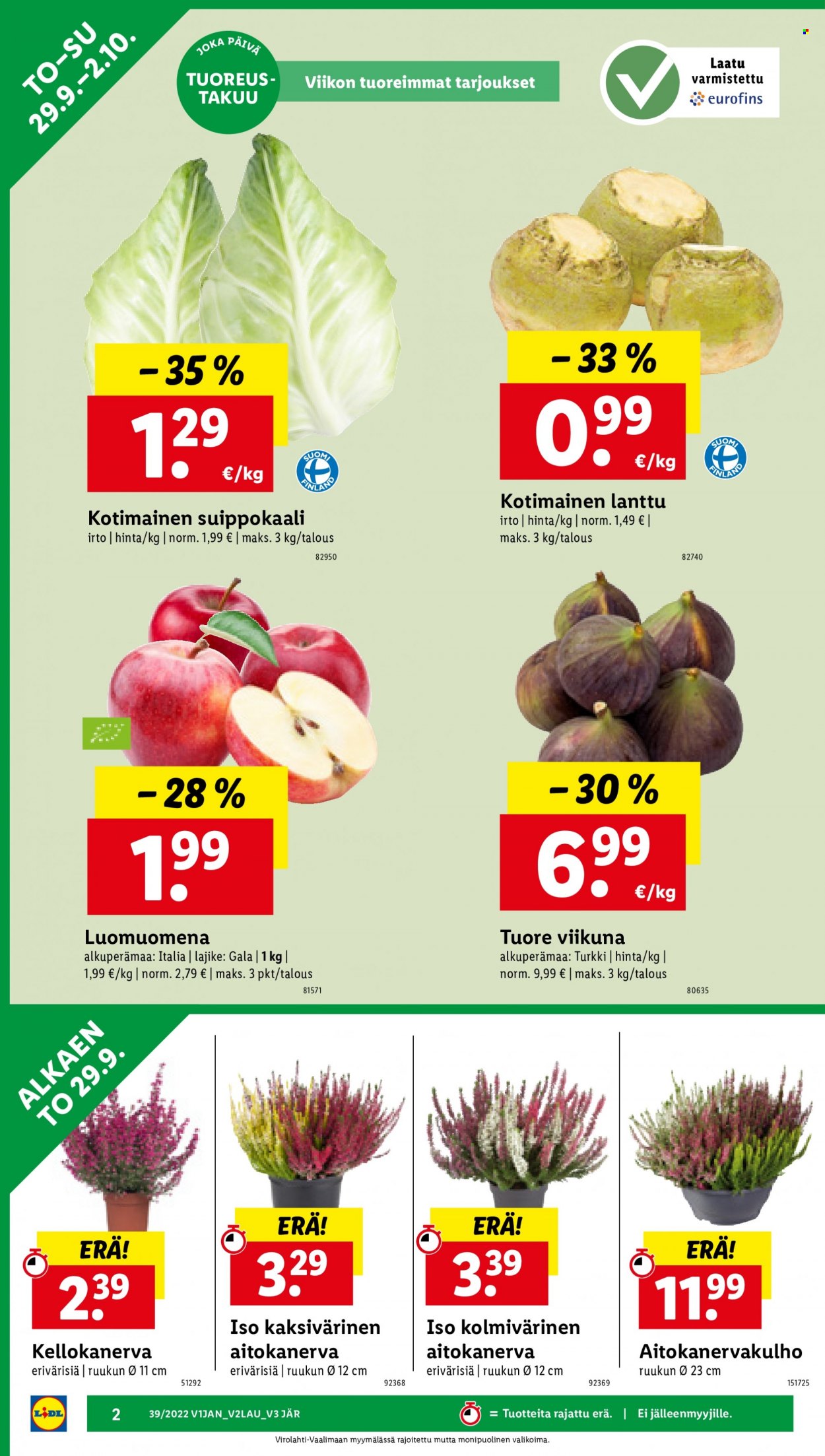 Lidl tarjoukset - 29.09.2022 - 05.10.2022. Sivu 2