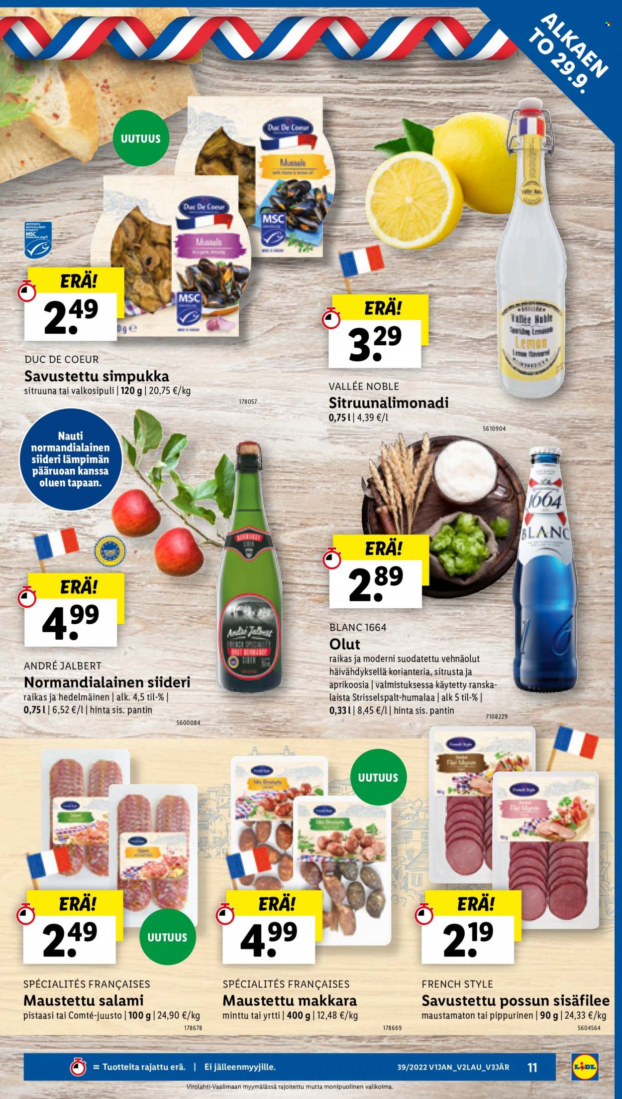 Lidl tarjoukset - 29.09.2022 - 05.10.2022. Sivu 11