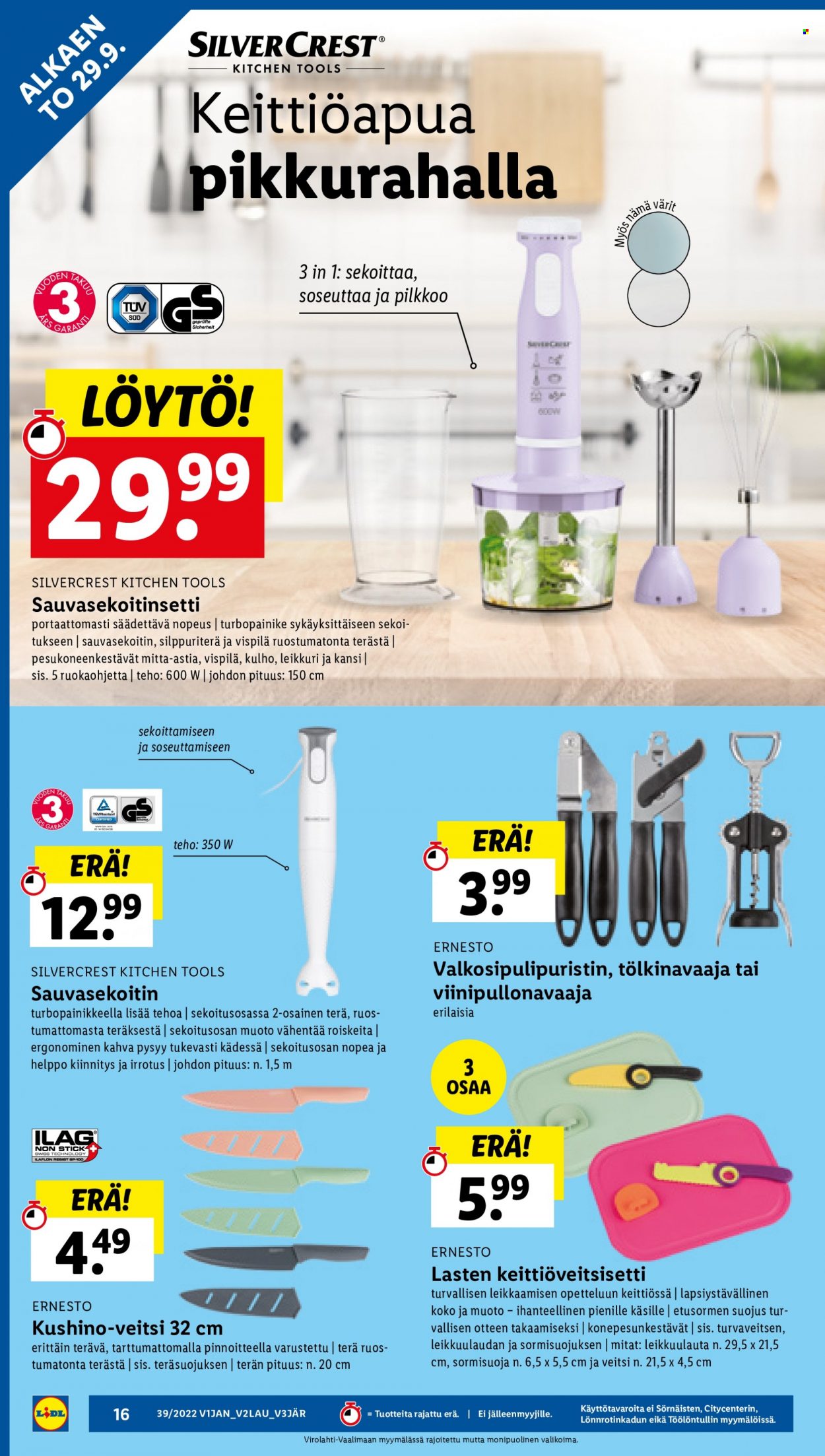 Lidl tarjoukset - 29.09.2022 - 05.10.2022. Sivu 16