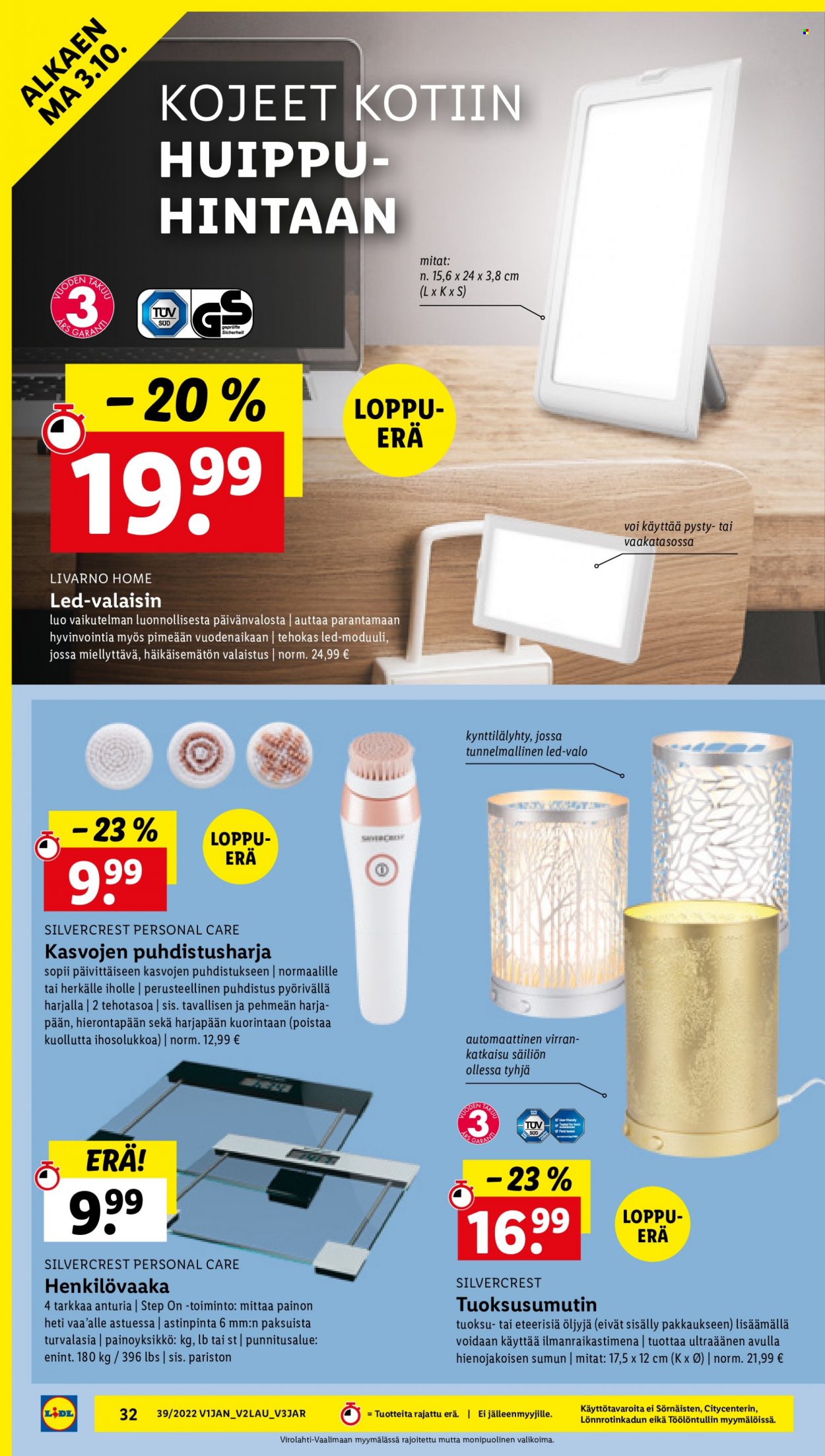 Lidl tarjoukset - 29.09.2022 - 05.10.2022. Sivu 32