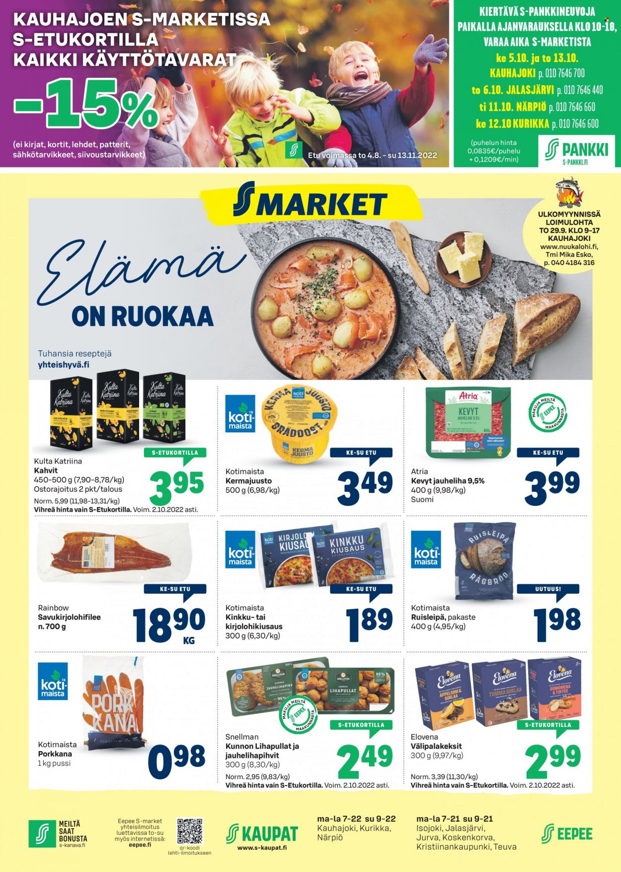 S-market tarjoukset - 28.09.2022 - 02.10.2022. Sivu 1