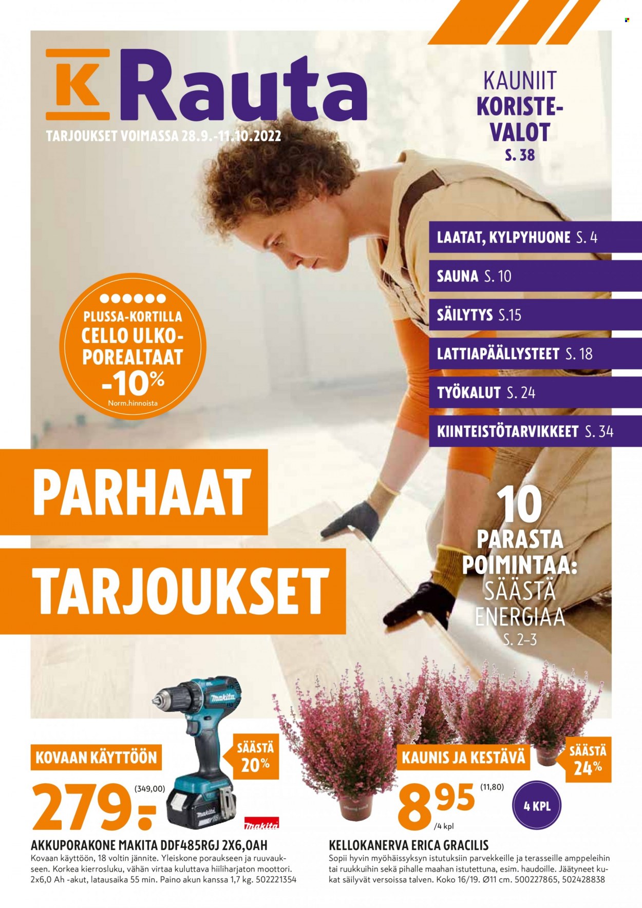K-Rauta tarjoukset - 28.09.2022 - 11.10.2022. Sivu 1