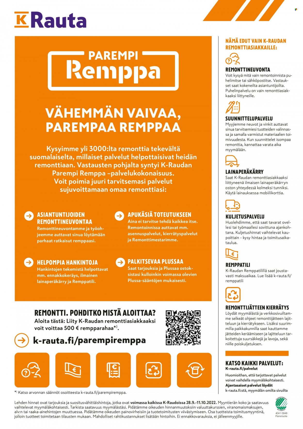 K-Rauta tarjoukset - 28.09.2022 - 11.10.2022. Sivu 40
