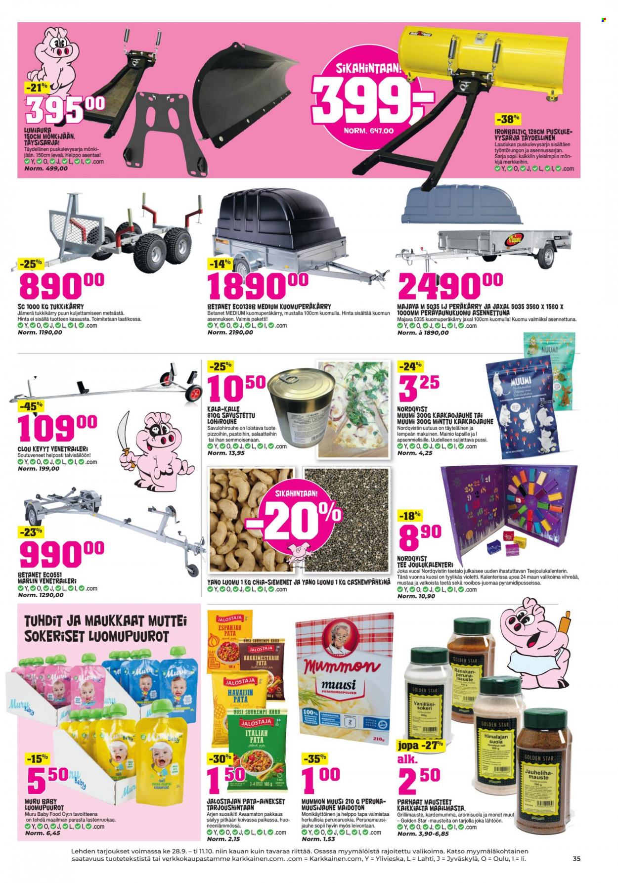 Kärkkäinen tarjoukset - 28.09.2022 - 11.10.2022. Sivu 29