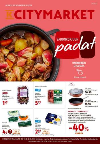 K-citymarket tarjoukset  - 29.09.2022 - 04.10.2022.