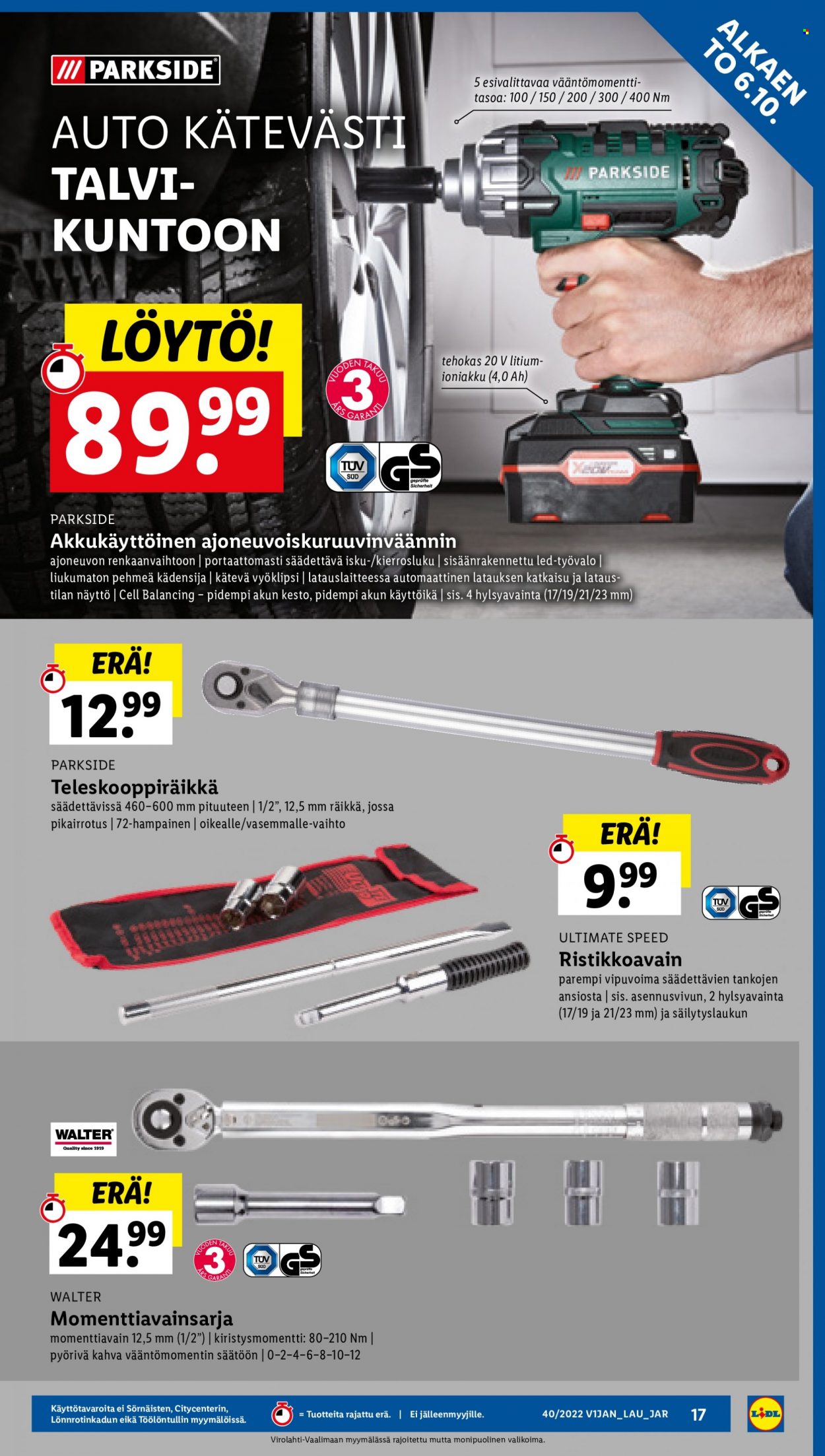 Lidl tarjoukset - 06.10.2022 - 12.10.2022. Sivu 17