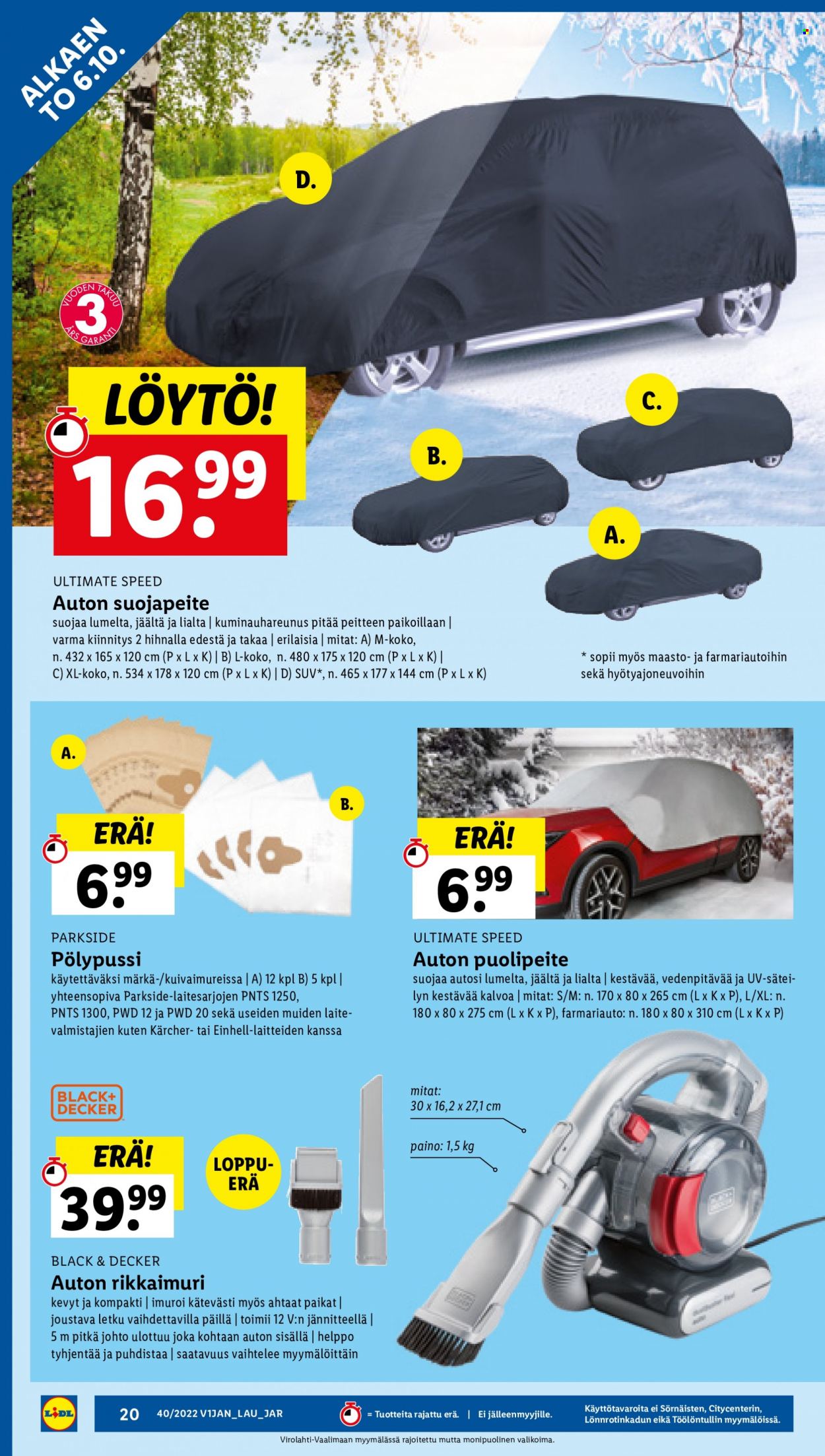 Lidl tarjoukset - 06.10.2022 - 12.10.2022. Sivu 20