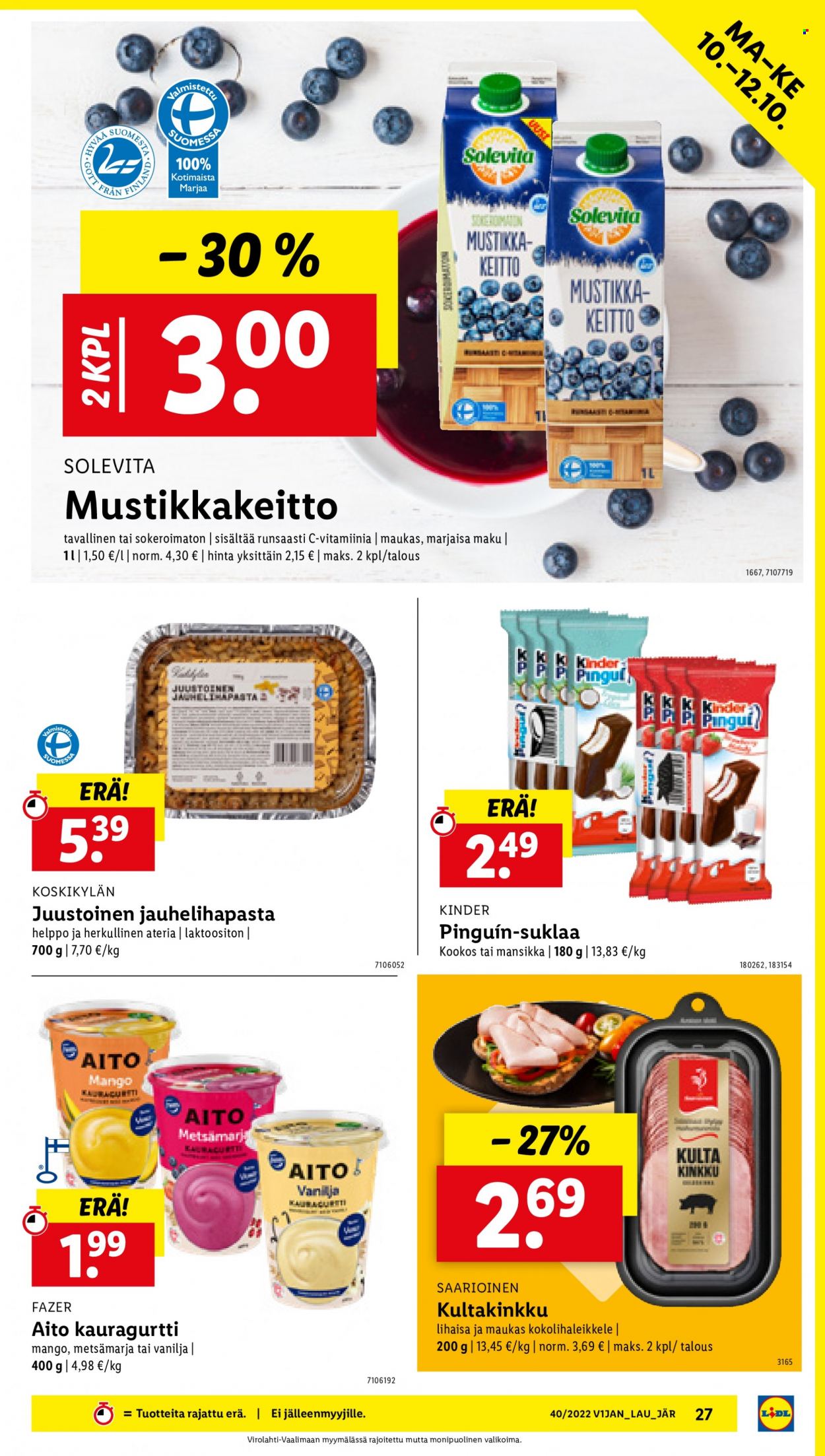 Lidl tarjoukset - 06.10.2022 - 12.10.2022. Sivu 27