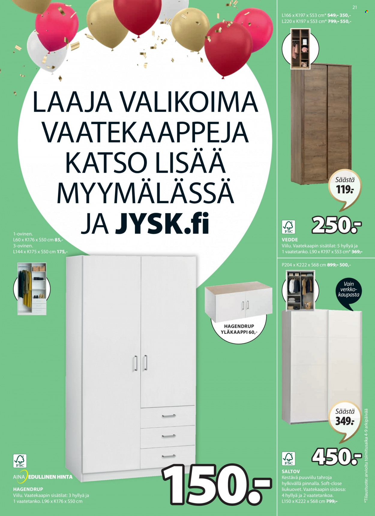 JYSK tarjoukset - 03.10.2022 - 09.10.2022. Sivu 21