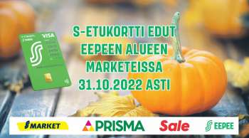 S-market tarjoukset  - 04.10.2022 - 31.10.2022.