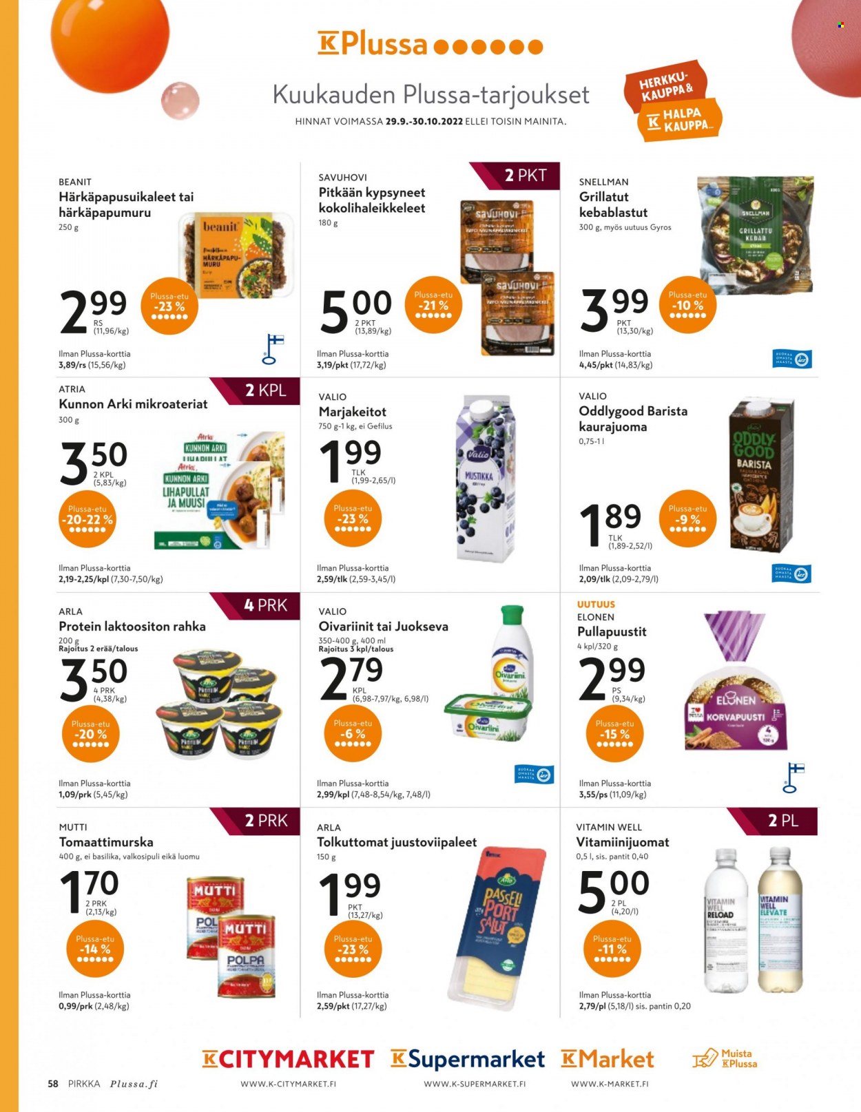 K-market tarjoukset - 05.10.2022 - 01.11.2022. Sivu 58