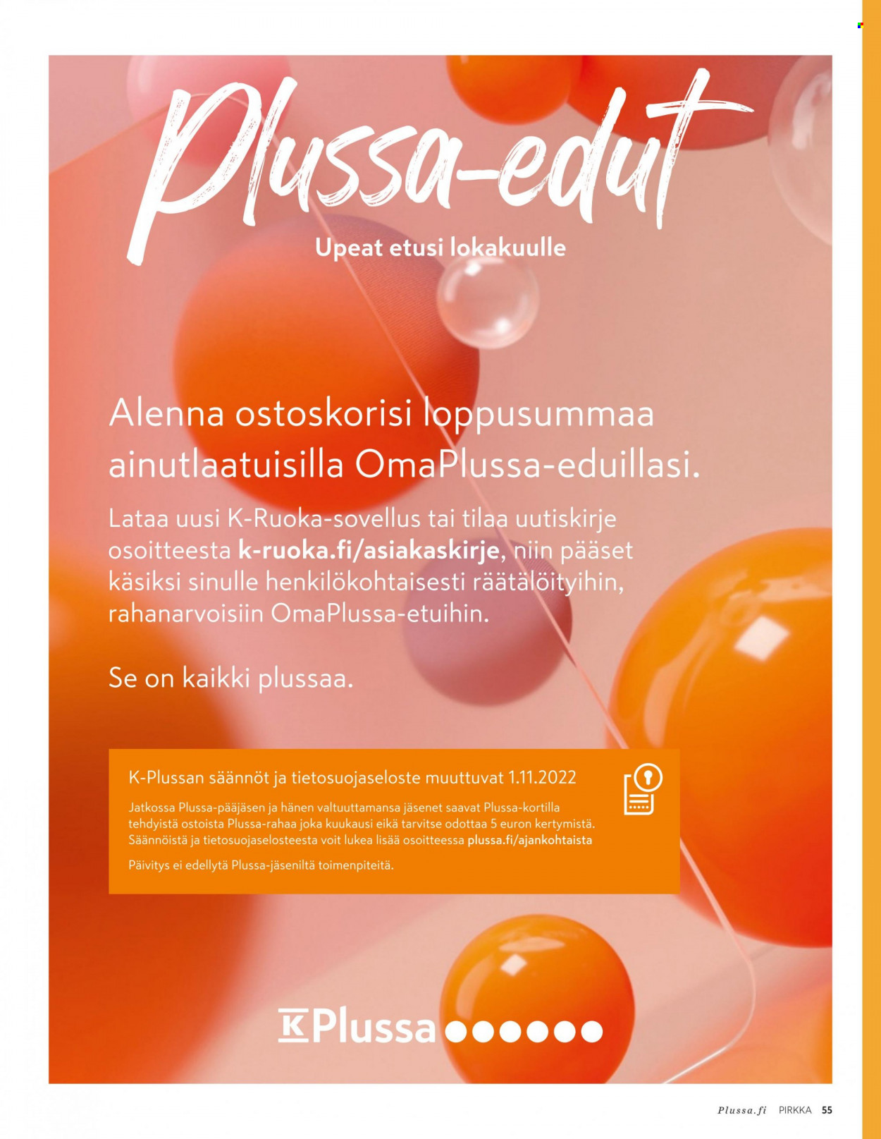 K-Supermarket tarjoukset - 05.10.2022 - 01.11.2022. Sivu 55
