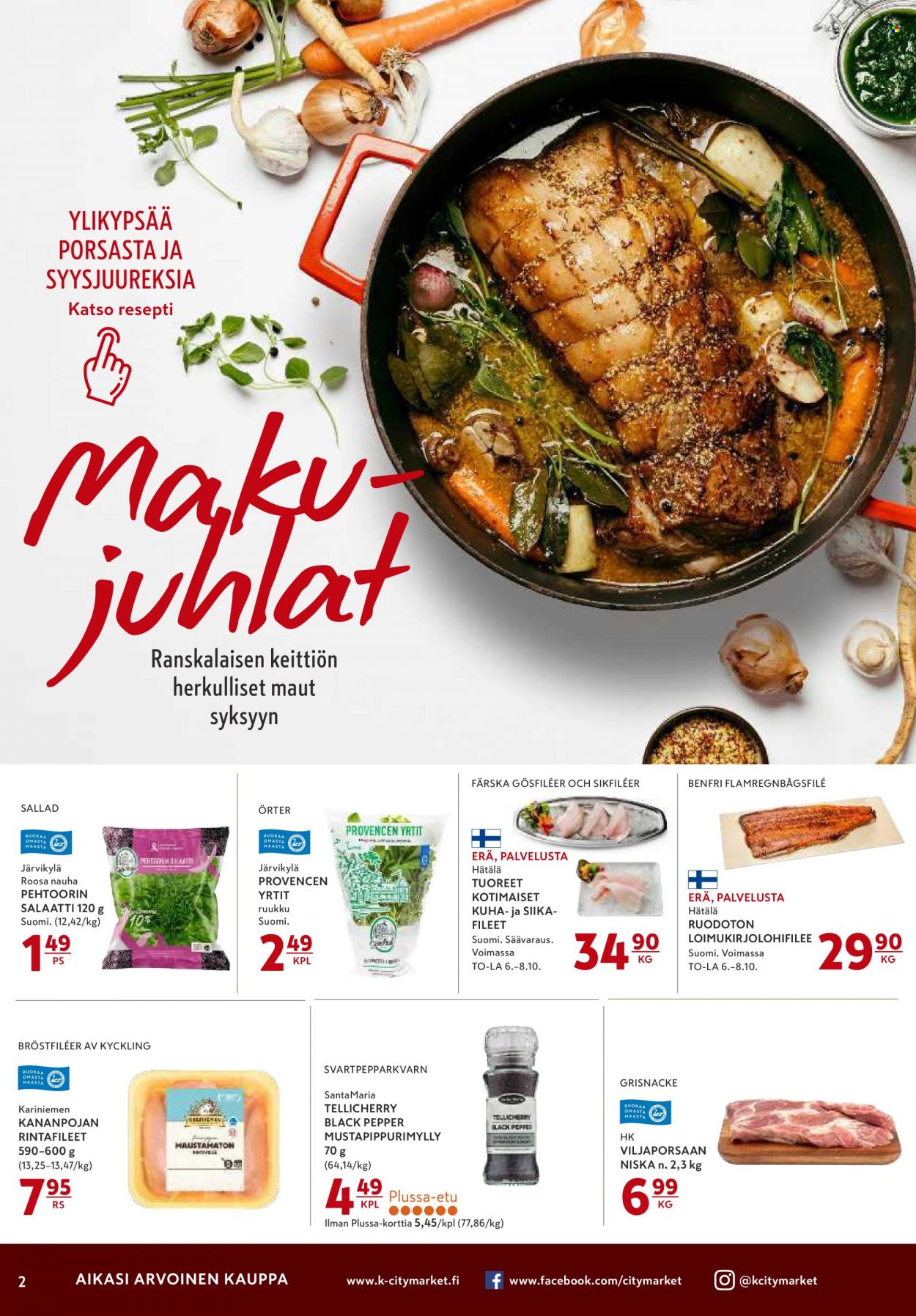K-citymarket tarjoukset - 06.10.2022 - 12.10.2022. Sivu 2