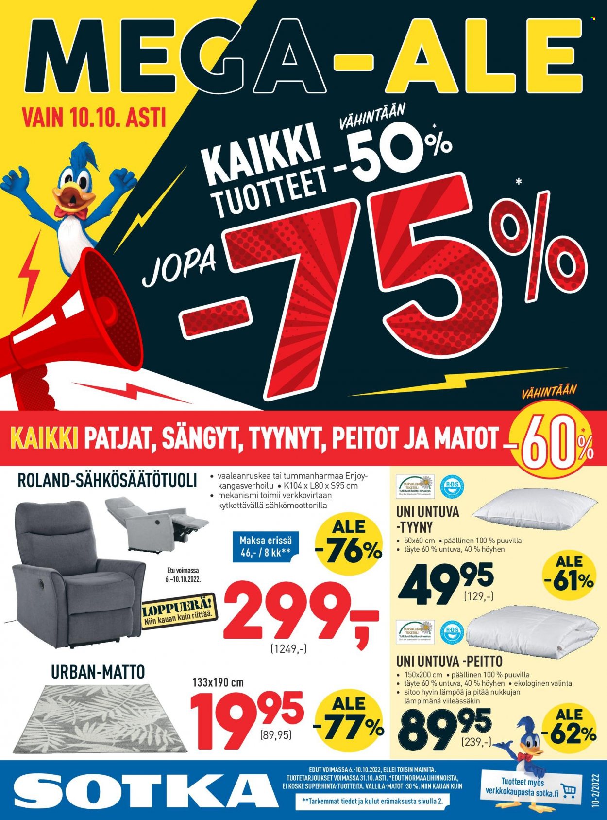 Sotka tarjoukset. Sivu 1