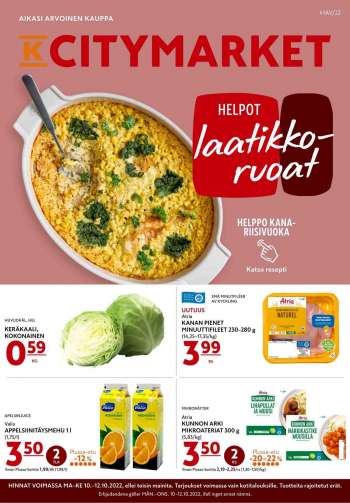 K-citymarket tarjoukset  - 10.10.2022 - 16.10.2022.