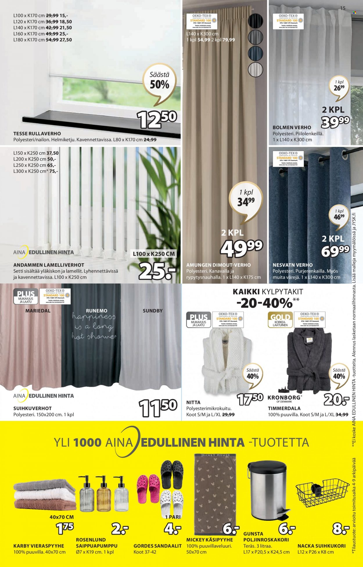 JYSK tarjoukset - 10.10.2022 - 16.10.2022. Sivu 15