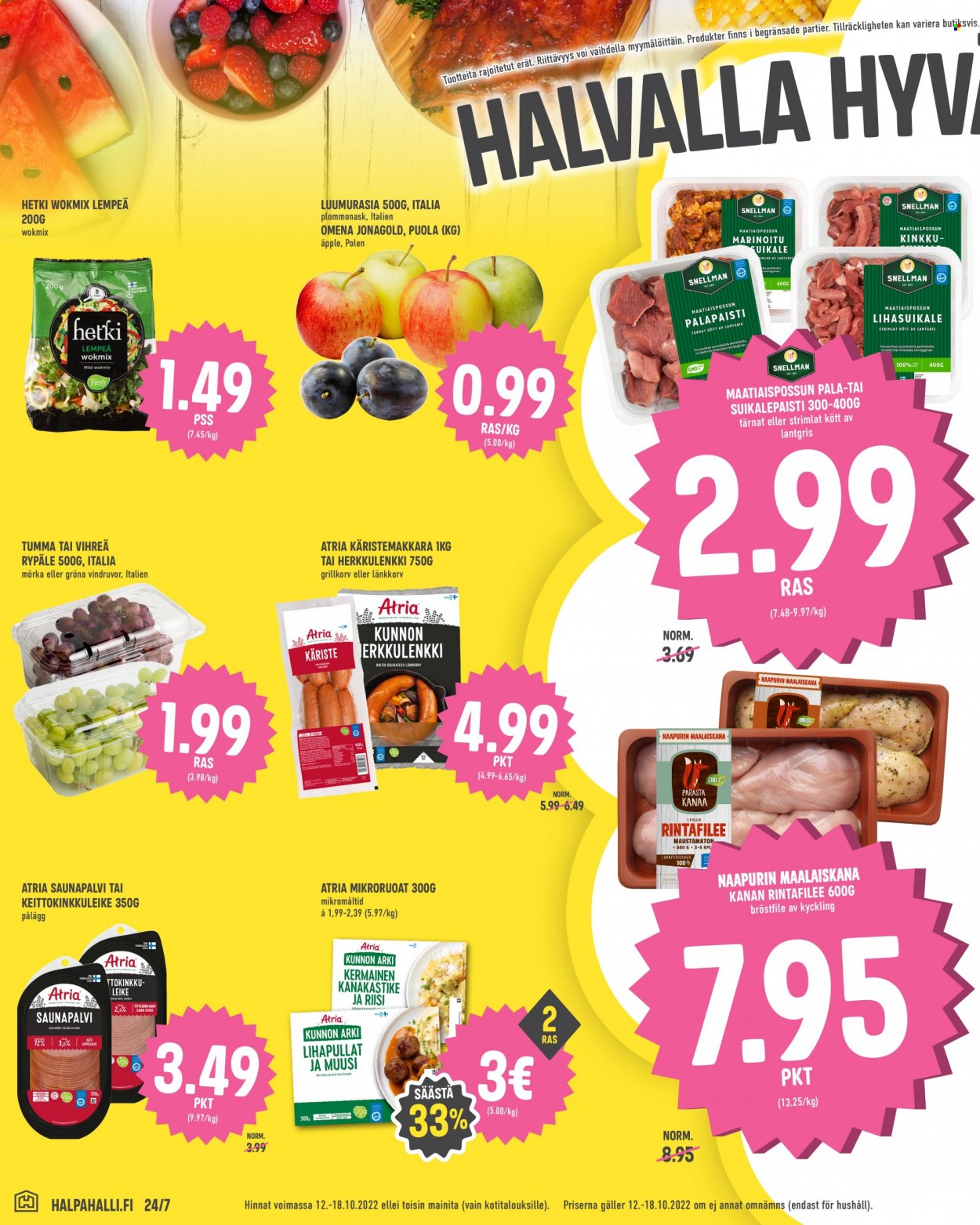 HalpaHalli tarjoukset - 12.10.2022 - 18.10.2022. Sivu 8