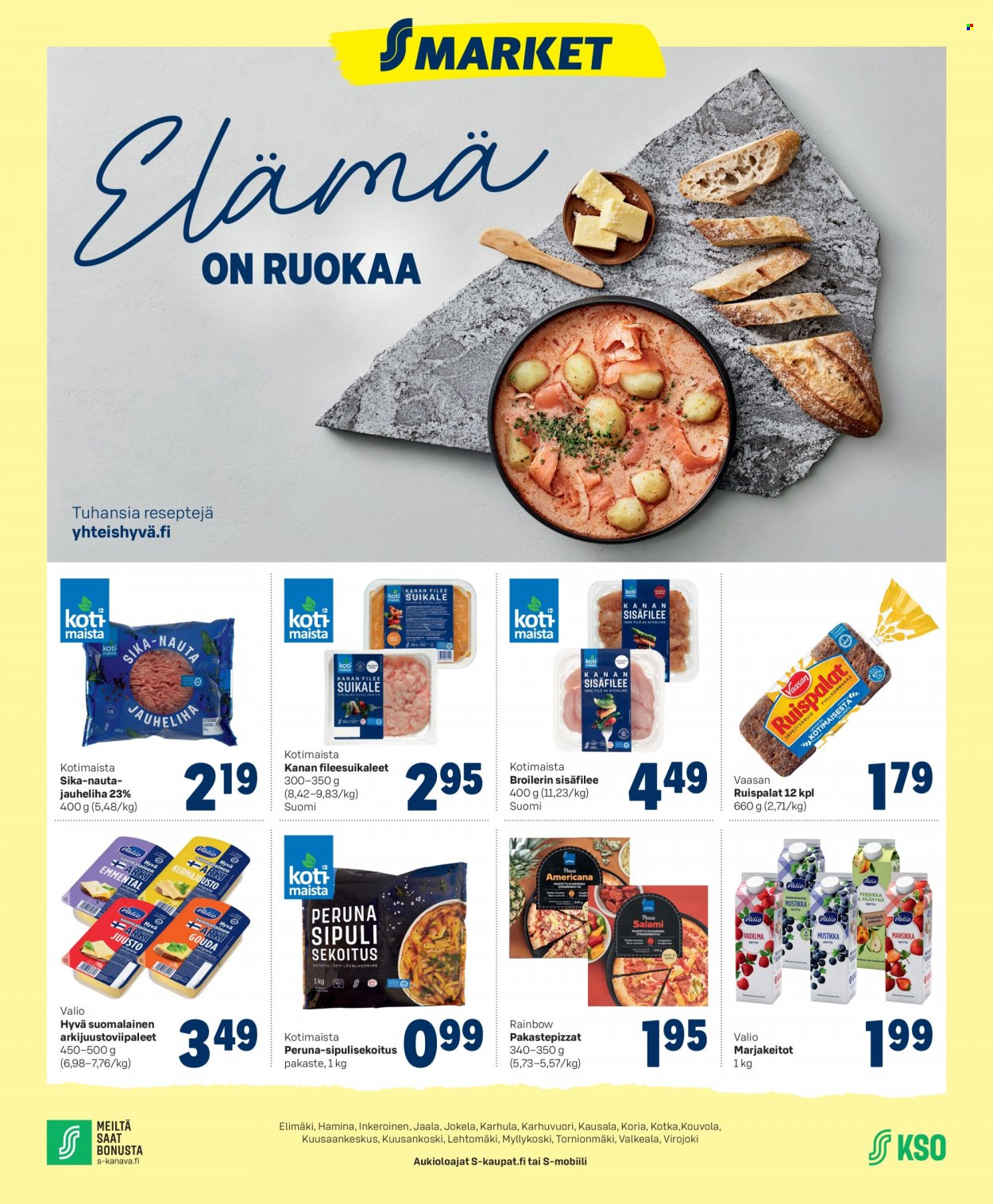 S-market tarjoukset - 12.10.2022 - 16.10.2022. Sivu 1