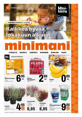 Minimani tarjoukset  - 12.10.2022 - 16.10.2022.