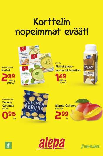 Alepa tarjoukset  - 12.10.2022 - 18.10.2022.