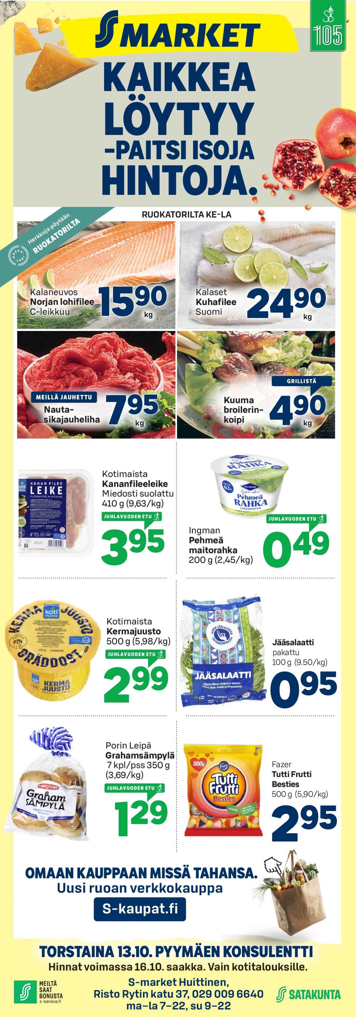 S-market tarjoukset - 13.10.2022 - 16.10.2022. Sivu 1