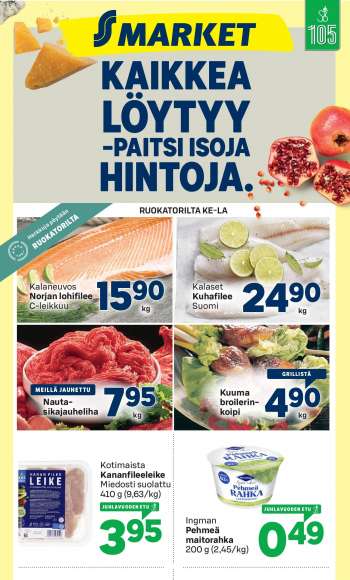S-market tarjoukset  - 13.10.2022 - 16.10.2022.