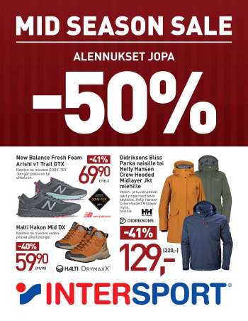 Intersport tarjoukset  - 13.10.2022 - 23.10.2022.