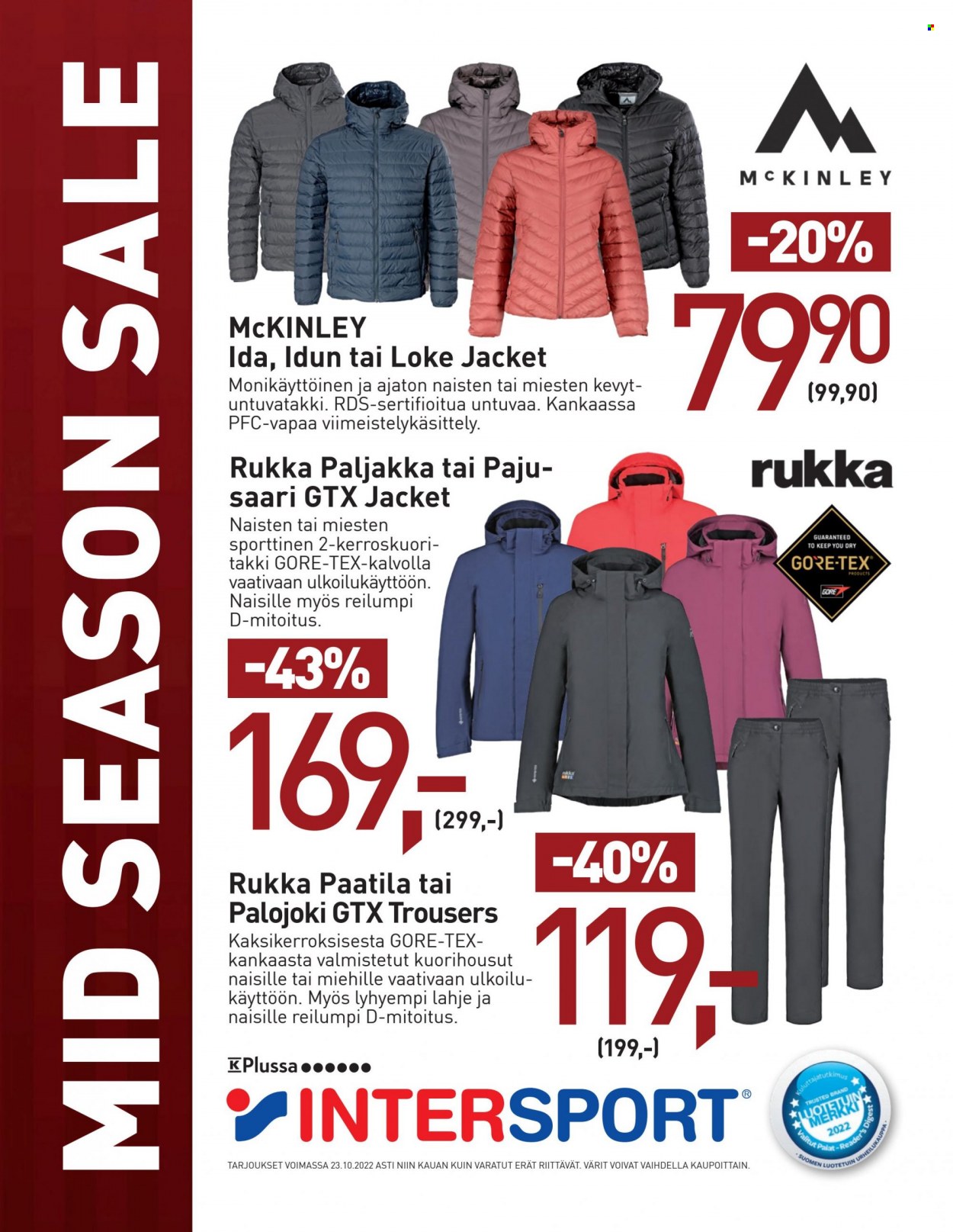 Intersport tarjoukset - 13.10.2022 - 23.10.2022. Sivu 12