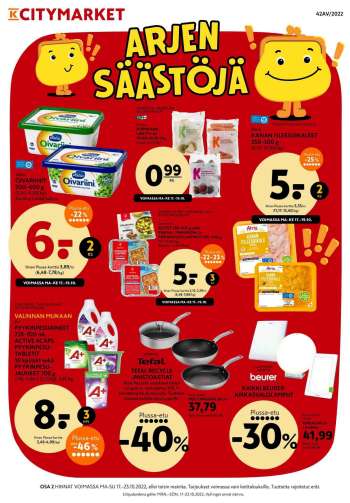 K-citymarket tarjoukset  - 17.10.2022 - 23.10.2022.