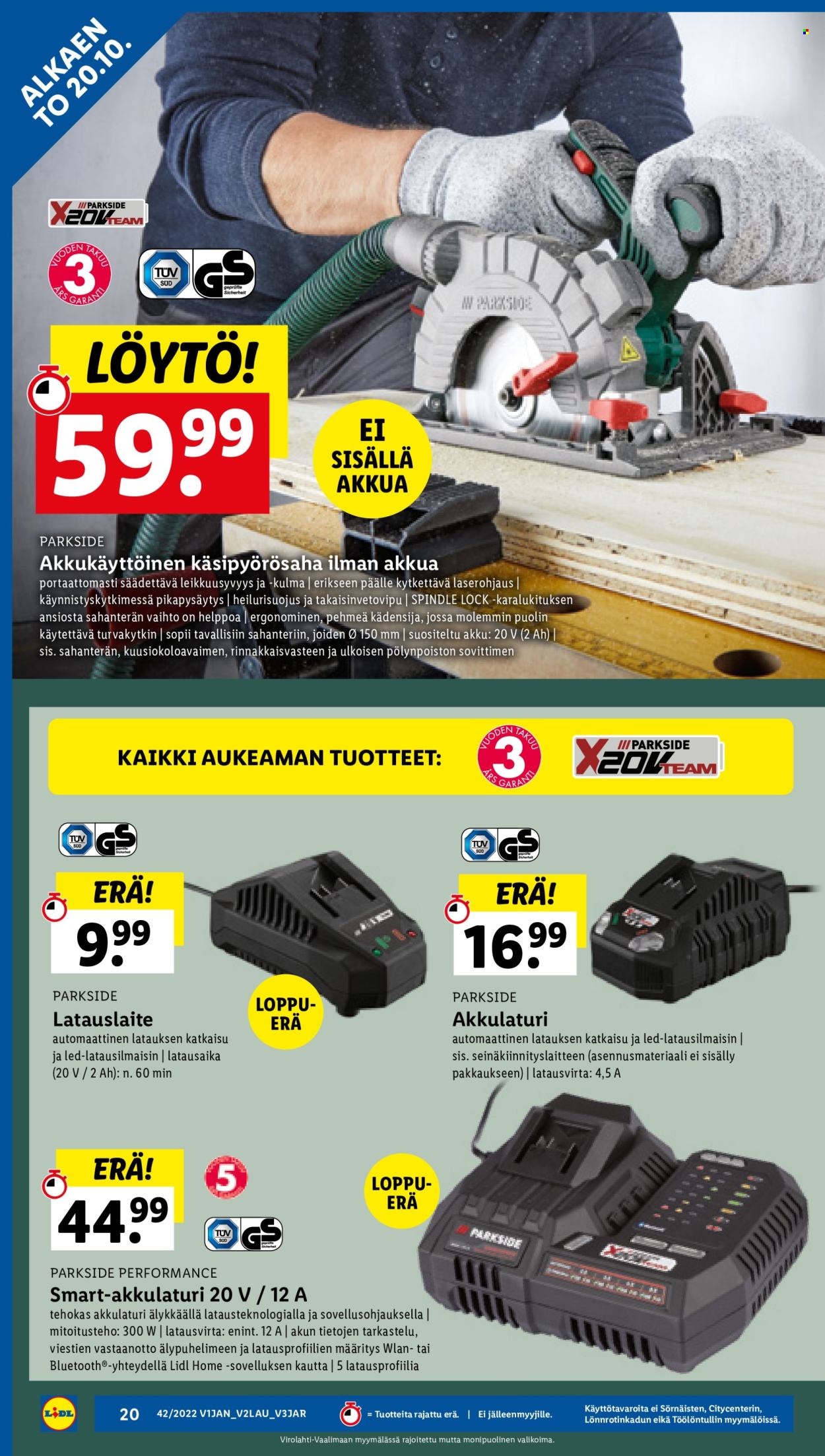 Lidl tarjoukset - 20.10.2022 - 26.10.2022. Sivu 20