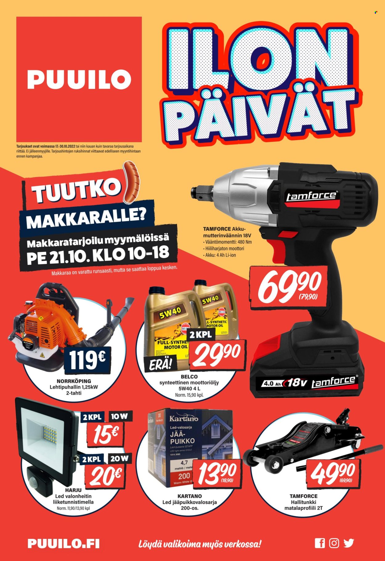 Puuilo tarjoukset - 17.10.2022 - 30.10.2022. Sivu 1