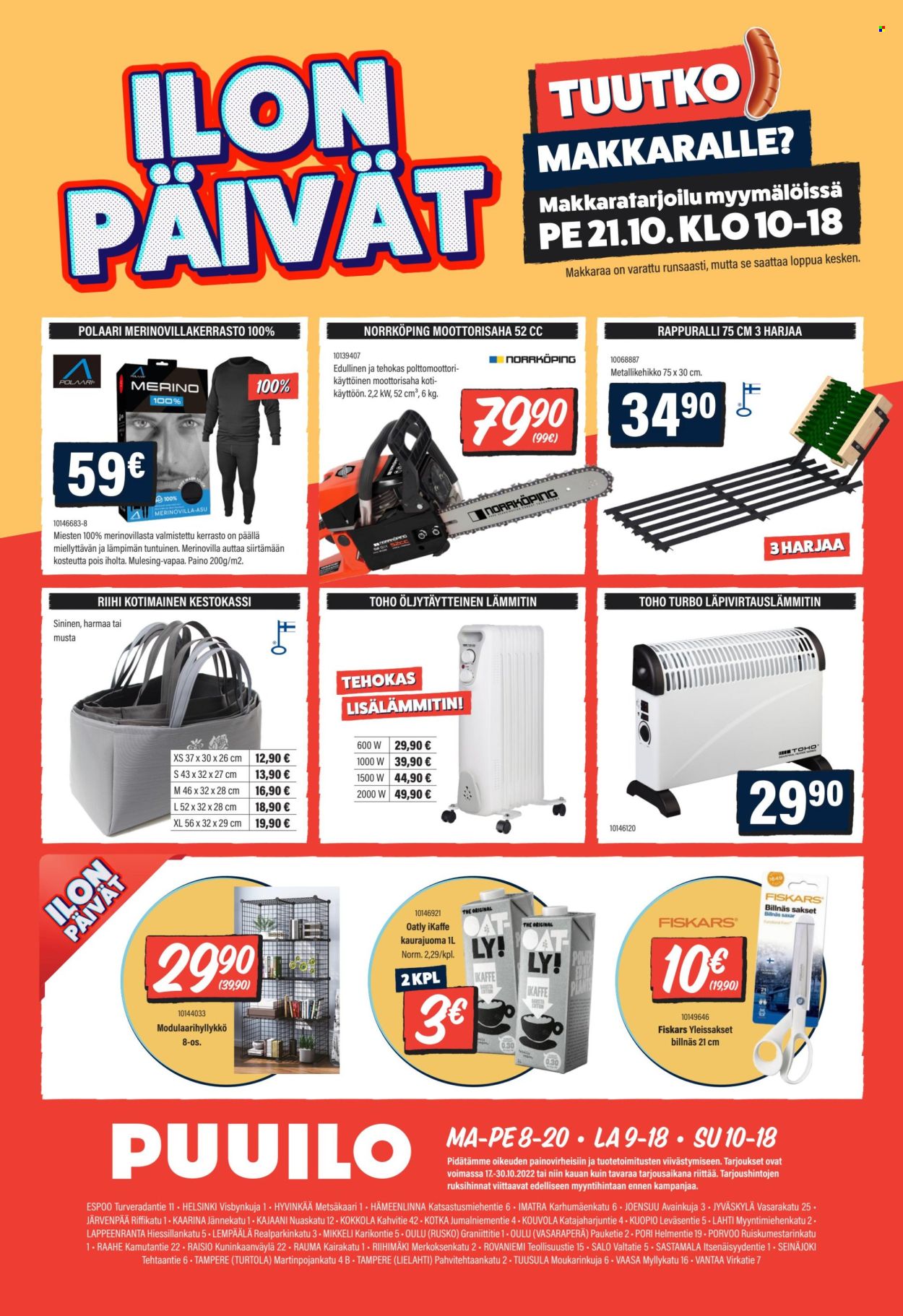 Puuilo tarjoukset - 17.10.2022 - 30.10.2022. Sivu 16