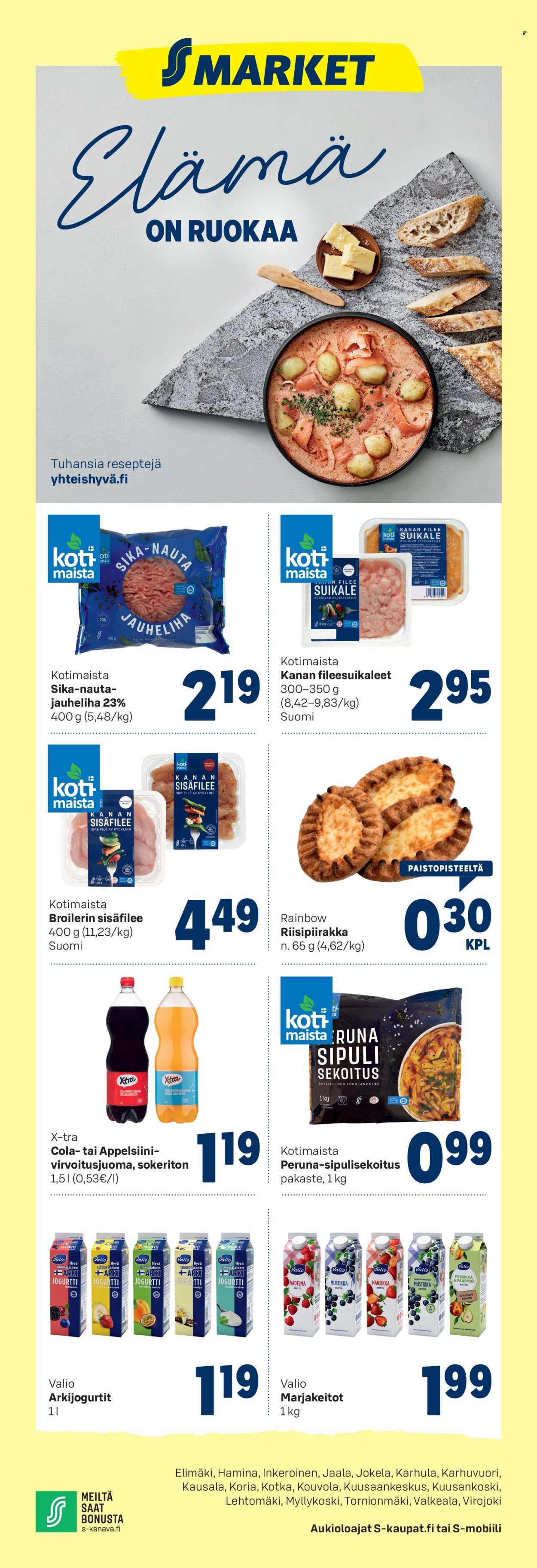 S-market tarjoukset - 19.10.2022 - 23.10.2022. Sivu 1