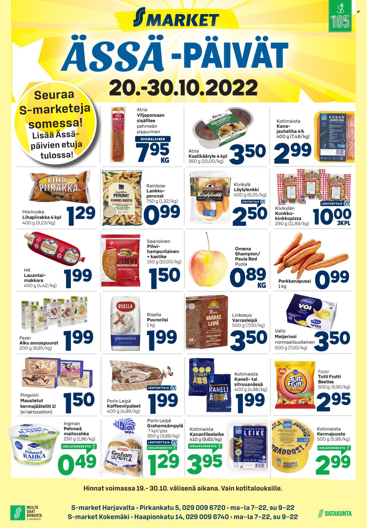 S-market tarjoukset - 19.10.2022 - 30.10.2022. Sivu 1