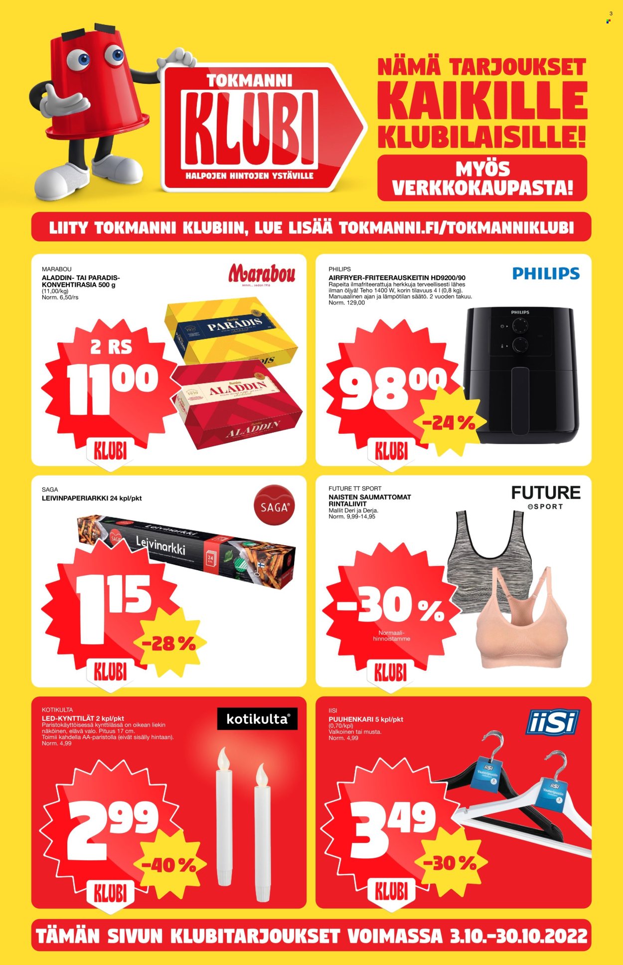 Tokmanni tarjoukset - 24.10.2022 - 30.10.2022. Sivu 3
