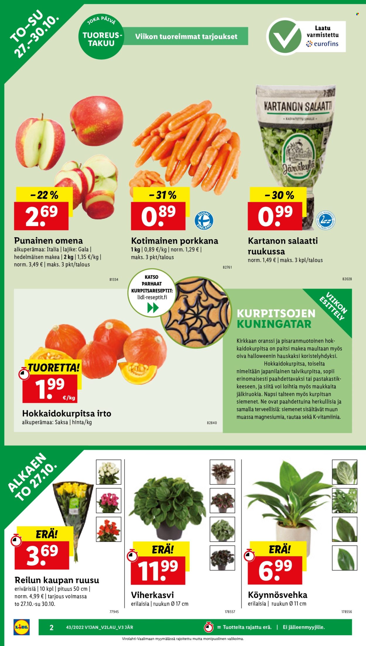 Lidl tarjoukset - 27.10.2022 - 02.11.2022. Sivu 2