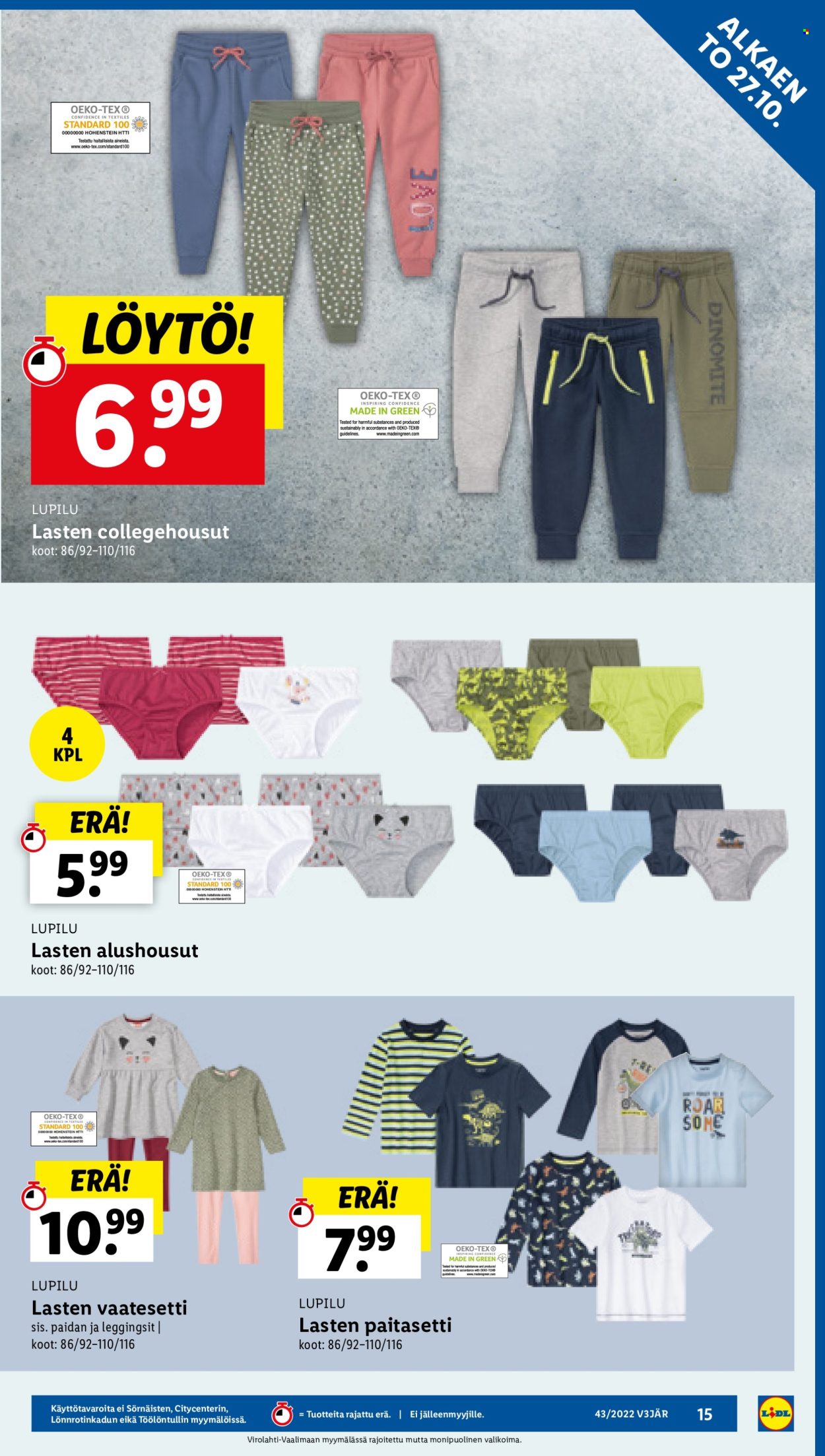 Lidl tarjoukset - 27.10.2022 - 02.11.2022. Sivu 15