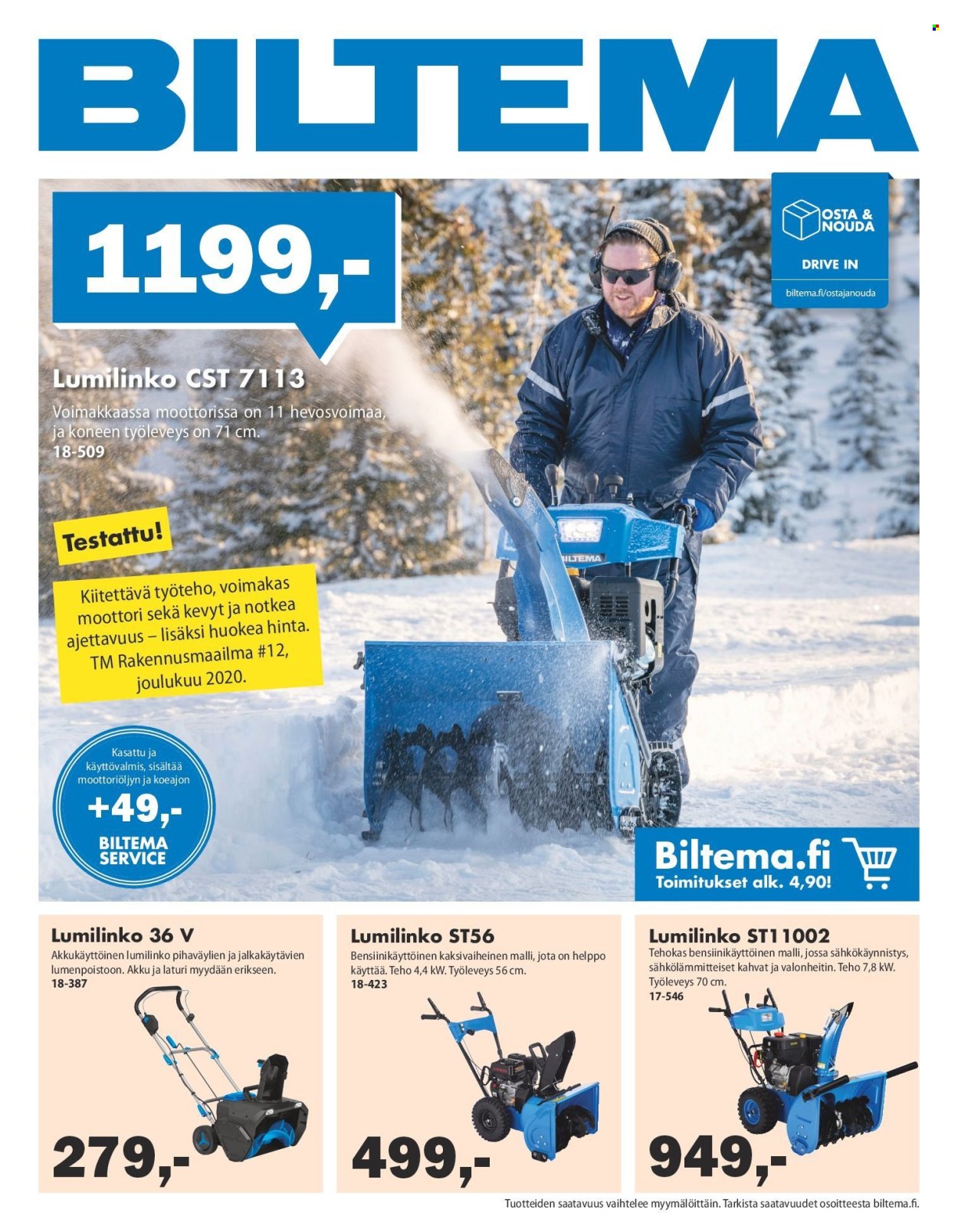 Biltema tarjoukset. Sivu 1