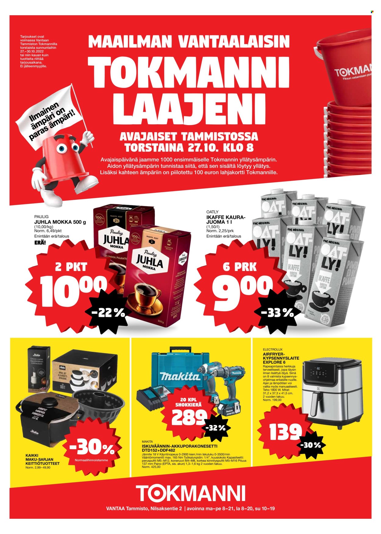 Tokmanni tarjoukset - 27.10.2022 - 30.10.2022. Sivu 1