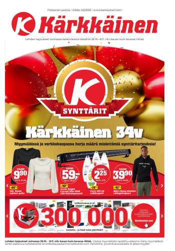 Kärkkäinen tarjoukset  - 26.10.2022 - 08.11.2022.