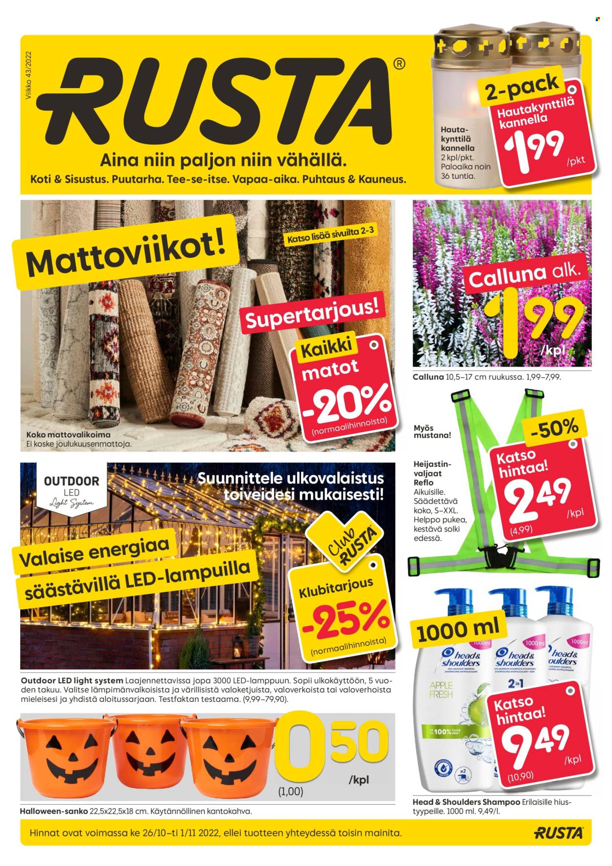 Rusta tarjoukset - 26.10.2022 - 01.11.2022. Sivu 1
