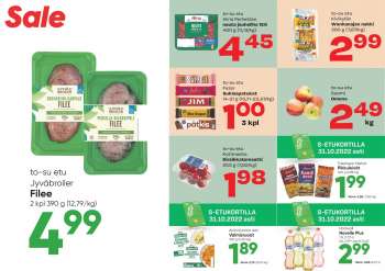 Sale tarjoukset  - 27.10.2022 - 30.10.2022.