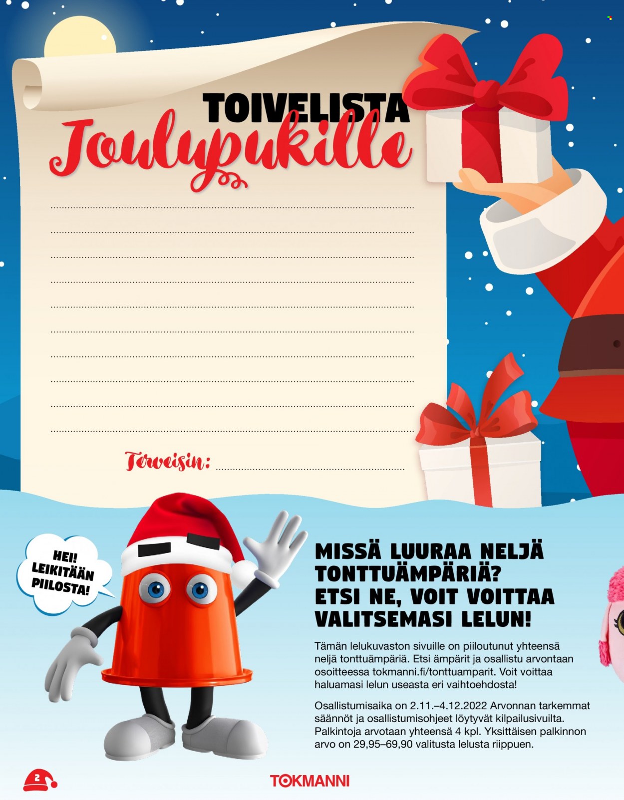 Tokmanni tarjoukset - 28.10.2022 - 24.12.2022. Sivu 2
