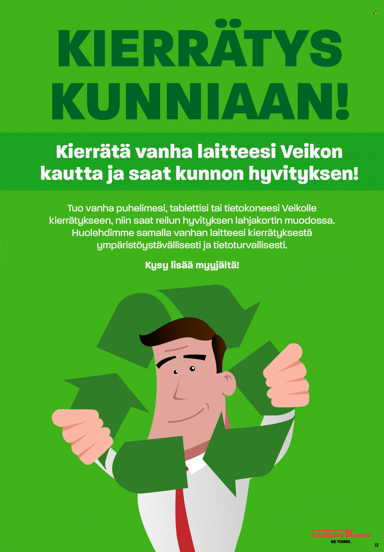 Veikon Kone tarjoukset. Sivu 13