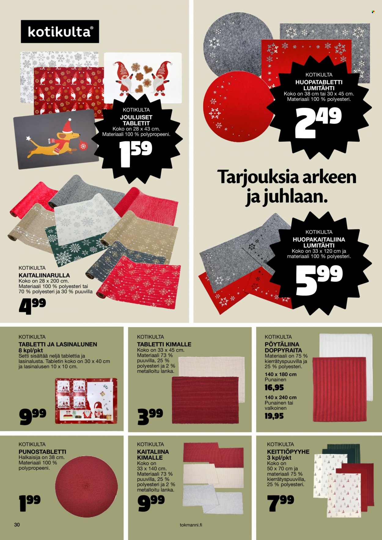 Tokmanni tarjoukset - 31.10.2022 - 24.12.2022. Sivu 30