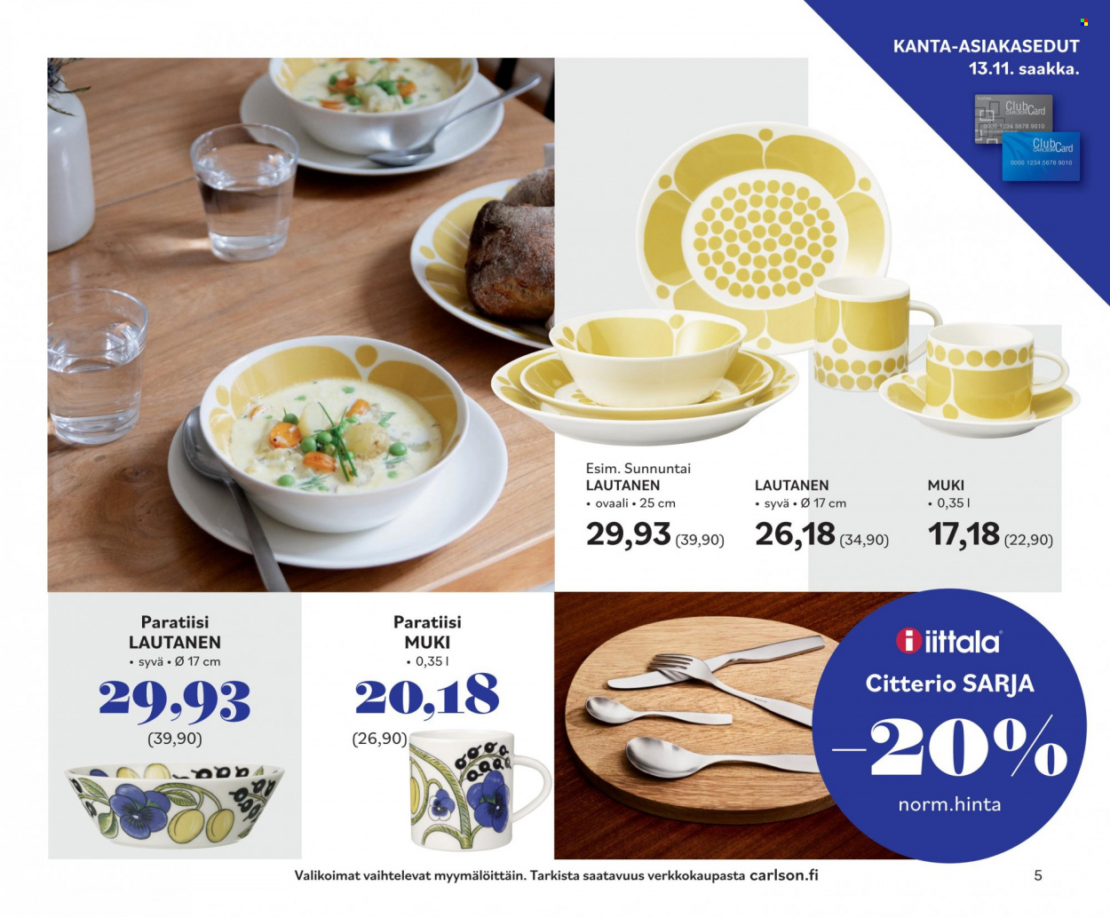 Carlson tarjoukset - 04.11.2022 - 13.11.2022. Sivu 5