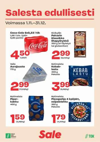 Sale tarjoukset  - 01.11.2022 - 31.12.2022.