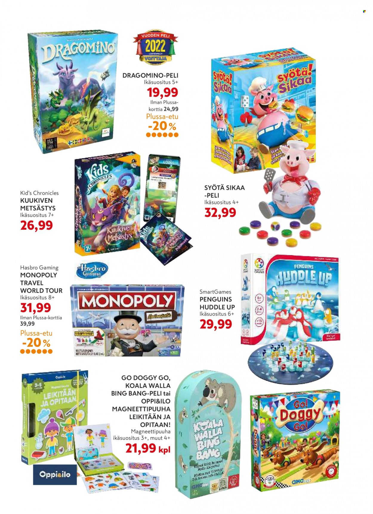 thumbnail - K-citymarket tarjoukset  - 02.11.2022 - 20.12.2022 - Tarjoustuotteet - Monopoly, Axe, Hasbro. Sivu 40.