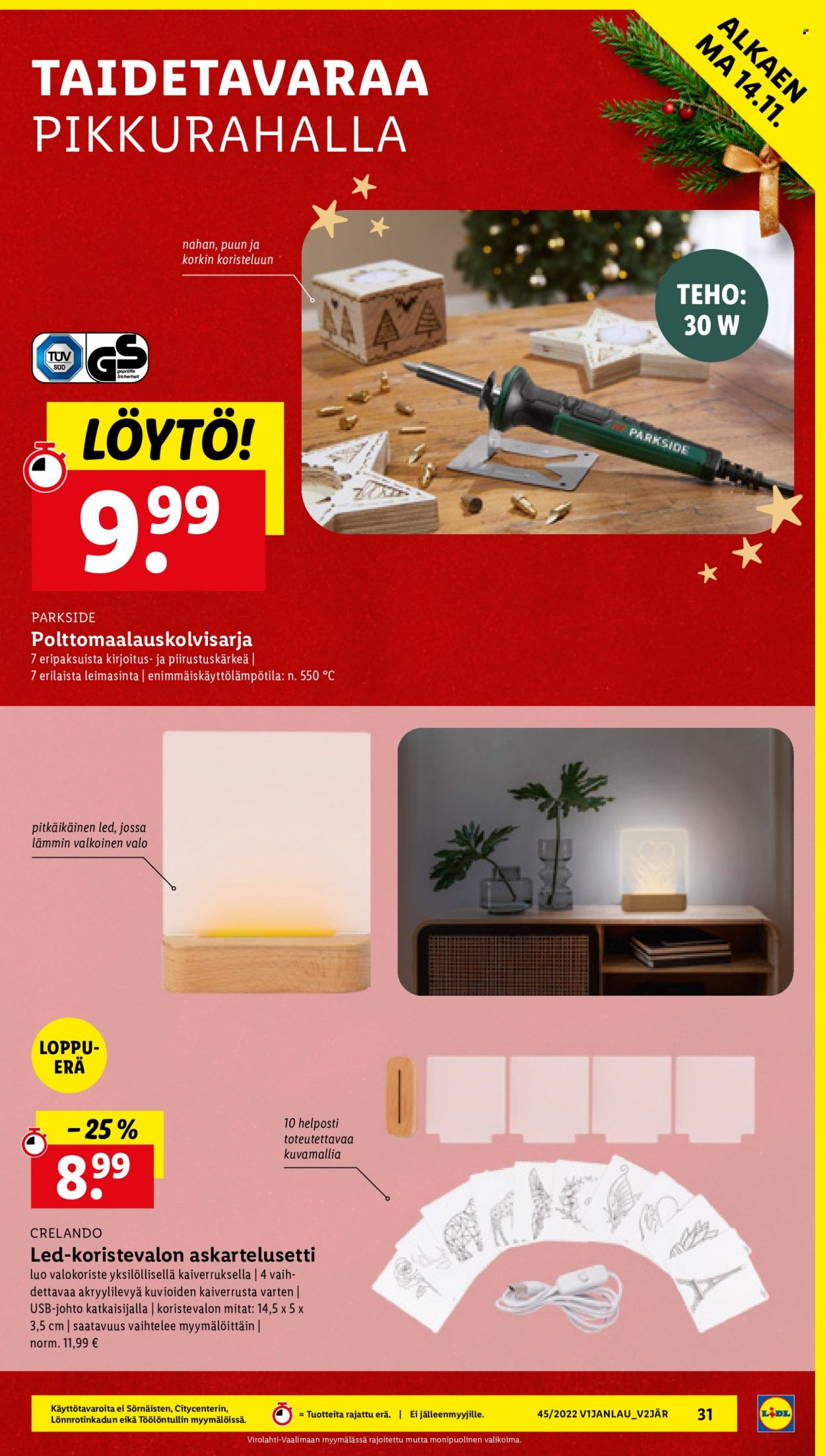 Lidl tarjoukset - 10.11.2022 - 16.11.2022. Sivu 31