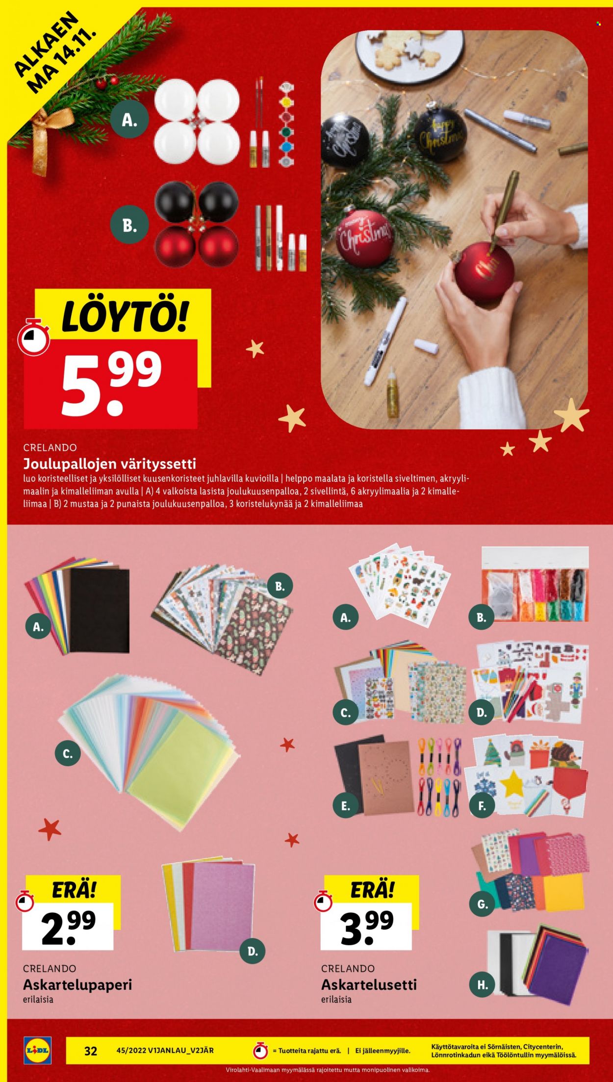 Lidl tarjoukset - 10.11.2022 - 16.11.2022. Sivu 32